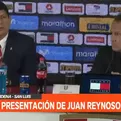 Agustín Lozano llenó de elogios a Juan Reynoso en su presentación como DT de Perú
