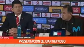 Agustín Lozano llenó de elogios a Juan Reynoso en su presentación como DT de Perú - Noticias de juan-guaido
