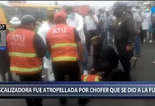 Chofer de combi atropelló a fiscalizadora de la ATU y se dio a la fuga en El Agustino