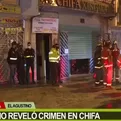 El Agustino: Incendio reveló horrendo crimen en chifa 