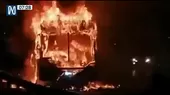 El Agustino: Siete pasajeros heridos dejó incendio de bus en Vía Evitamiento - Noticias de via-evitamiento