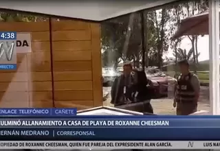 Alan García: Fiscalía allanó casa de playa de Roxanne Cheesman