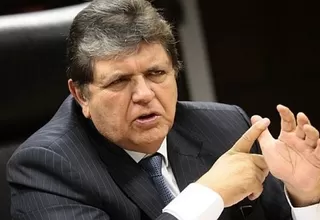 Alan García niega contratos con Odebrecht como conferencista