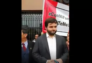 De Belaunde denuncia agresión verbal de miembros de 'Con mis hijos no te metas'