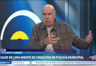 Alberto Jordán cuestiona propuesta de crear una policía municipal para enfrentar la inseguridad ciudadana