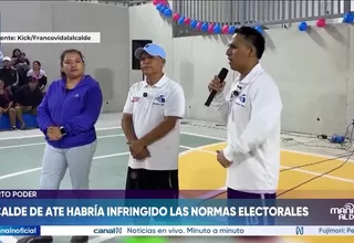 Alcalde de Ate habría infringido las normas electorales