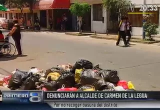 Alcalde de Carmen de la Legua será denunciado penalmente por no recoger la basura