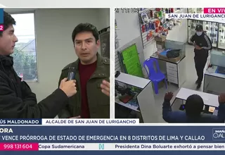 Alcalde: estado de emergencia no frenó el crimen en SJL
