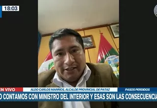 Alcalde de Pataz culpa al Ejecutivo de atentado en minera: "Son cómplices por su incapacidad"