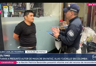 Alcalde de Pataz reaccionó a la captura de alias 'Cuchillo'
