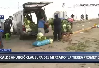 Alcalde de Santa Anita anunció clausura del mercado La tierra prometida