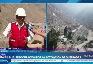 Santa Eulalia: Alcalde pide intervención urgente del Gobierno para colocar geomallas antes de la temporada de lluvias