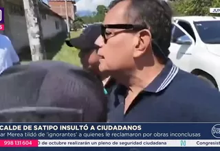 Alcalde de Satipo llama 'ignorantes' a pobladores