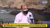 Alcalde de Ventanilla cuestiona a Repsol por limpiar derrame de petróleo con escobas y recogedores  - Noticias de edmer-trujillo