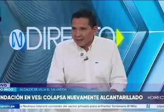Guido Iñigo responsabiliza a Sedapal por inundación en Villa El Salvador: “Es la tercera vez que ocurre”
