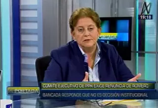 Alcorta: Por principios, ministra de la Mujer debería renunciar al cargo