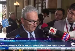 Alejandro Aguinaga sostiene que el Senado puede modificar facultades legislativas sobre seguridad y El Niño