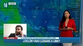 Alejandro Alcántara ante alerta de ciclón Yaku: No tenemos respuesta frente a este tipo de eventos climáticos - Noticias de alerta
