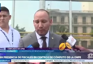 Alejandro Muñante advierte anomalías en elecciones y pide investigación fiscal