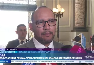 Alejandro Muñante considera que salida de María del Carmen Barragán busca evitar especulaciones