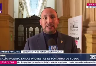 Alejandro Muñante denuncia intención política detrás de protestas