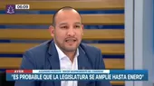 Alejandro Muñante: "Es probable que la legislatura se amplíe hasta enero" - Noticias de alejandro-soto