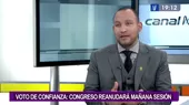 Alejandro Muñante: "La salida de Luis Barranzuela es positiva" - Noticias de barranzuela
