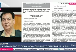 Alejandro Oviedo es designado como nuevo jefe de la DINI