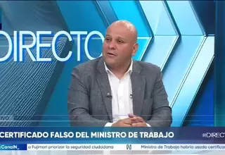 Alejandro Salas pide renuncia de ministro Freddy Solano por denuncia de certificado falso