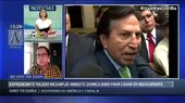 EE. UU.: Alejandro Toledo incumple condiciones de arresto domiciliario para cenar en restaurante - Noticias de Cenares
