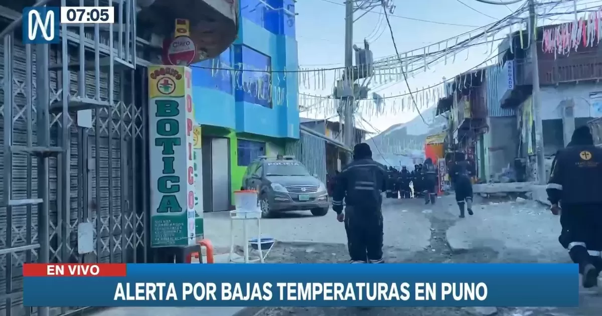 Alerta por bajas temperaturas en Puno