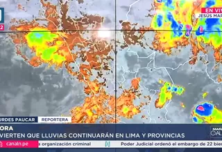 Alerta roja en regiones por aumento de lluvias, según Senamhi