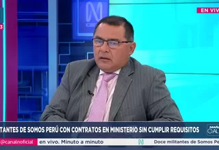 Alex Guerrero afirma que Fiscalía debe investigar contratos de afiliados de Somos Perú en el MIMP