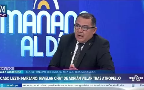 Alex Guerrero sobre caso Lizeth Marzano: El encubrimiento personal contempla una pena de hasta cuatro o cinco años de prisión