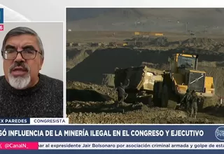 Congresista Alex Paredes niega vínculos con minería ilegal 
