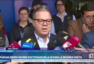 Alexander Gray señaló que la misión europea monitoreará campañas, logística electoral y locales de votación en las regiones