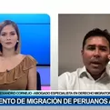 Alexandro Cornejo: Muchos peruanos están considerando vivir permanentemente en Estados Unidos