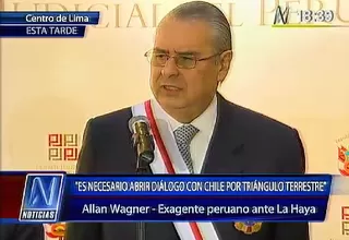 Allan Wagner: es necesario abrir el diálogo con Chile por el triángulo terrestre