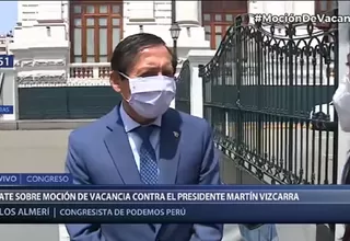 Carlos Almerí: "El tema de la vacancia debería votarse hoy"