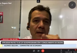 Alonso Segura: Ley permite el congelamiento de deudas por tres meses