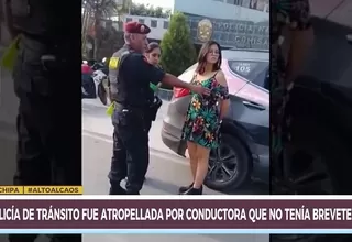 #AltoAlCaos: policía fue atropellada por mujer que conducía sin brevete en Huachipa