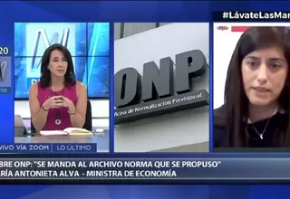 Alva sobre norma de ONP: Es complejo lidiar con leyes que mandarán al país por la borda