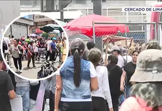 Ambulantes reingresaron a Mesa Redonda pese a rejas 