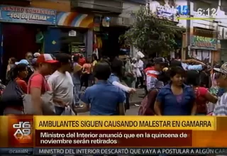 Ambulantes de Gamarra se resisten a abandonar las calles antes de Navidad