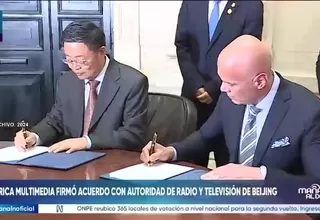 América Multimedia firmó acuerdo con autoridad de radio y televisión de Beijing