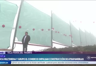 América Multimedia y Grupo El Comercio impulsan construcción de atrapanieblas