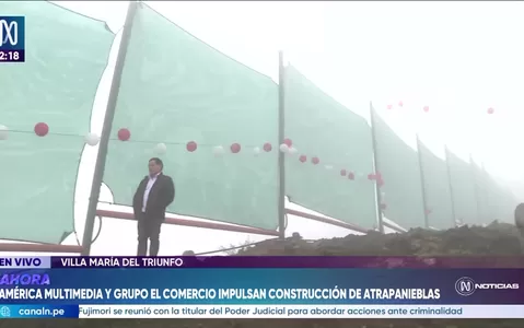 América Multimedia y Grupo El Comercio impulsan construcción de atrapanieblas