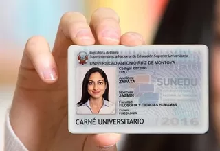 Sunedu amplía hasta el 30 de junio vigencia de carné universitario 2016