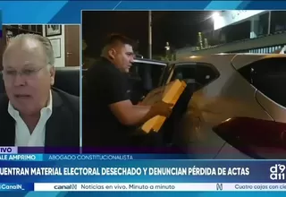 Amprimo sobre caso de material electoral: Manejo de ONPE es “nefasto y penoso”