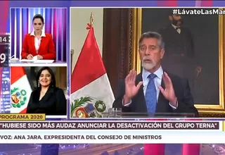 Jara: "Hubiese sido más audaz anunciar la desactivación del grupo Terna"